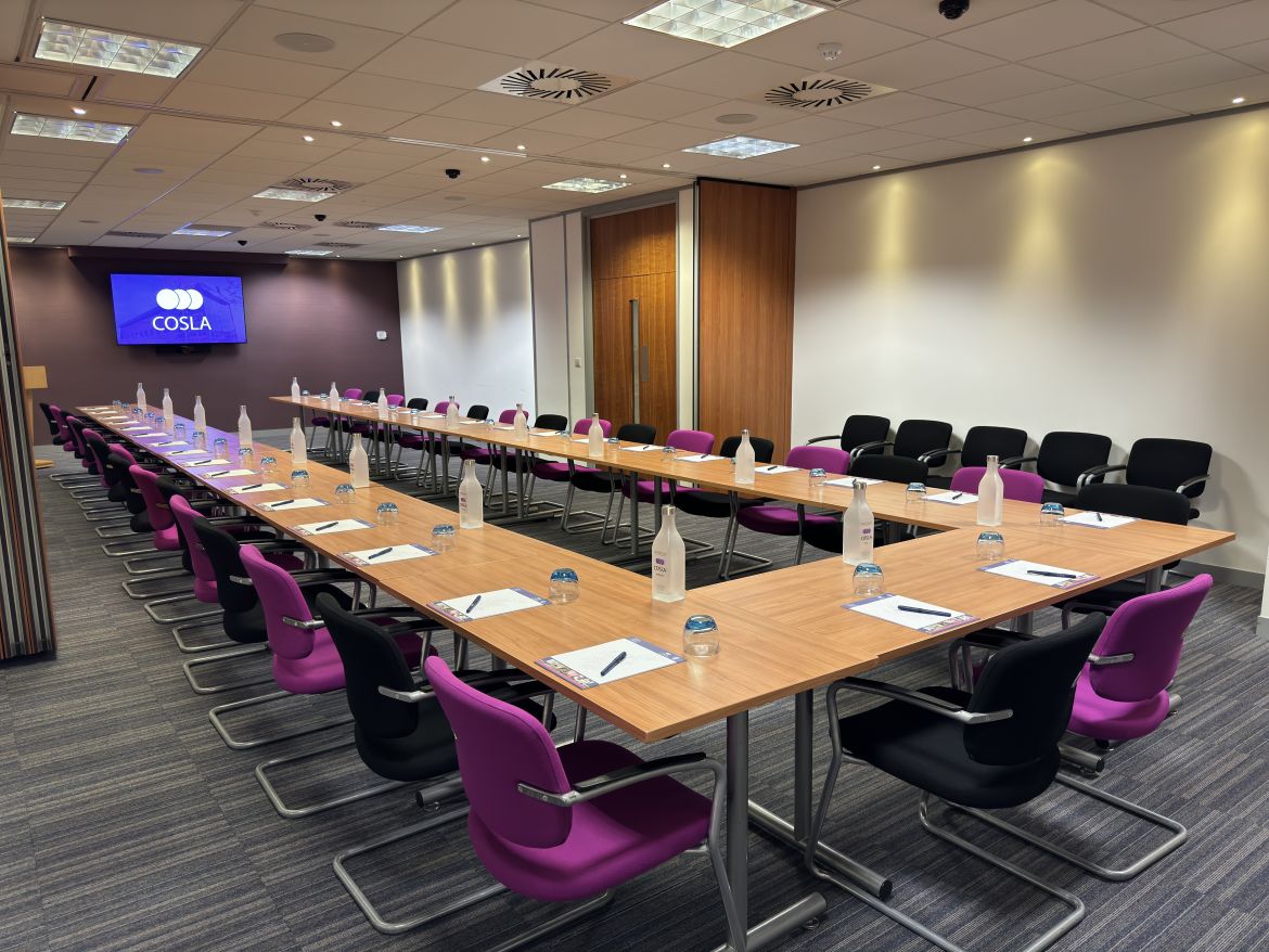 The Scott Suite in the COSLA Conference Centre in a U-Shape style.