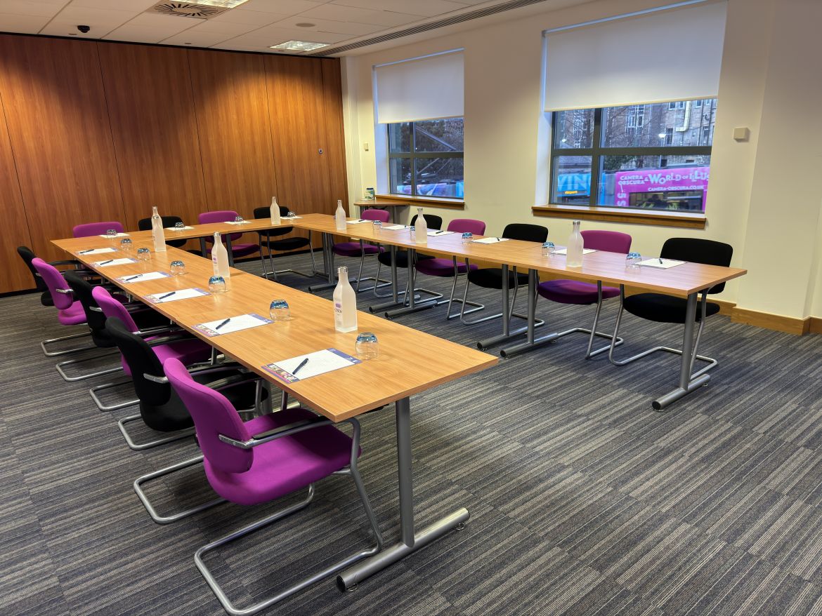 The Scott II Suite in the COSLA Conference Centre in a U-Shape style.