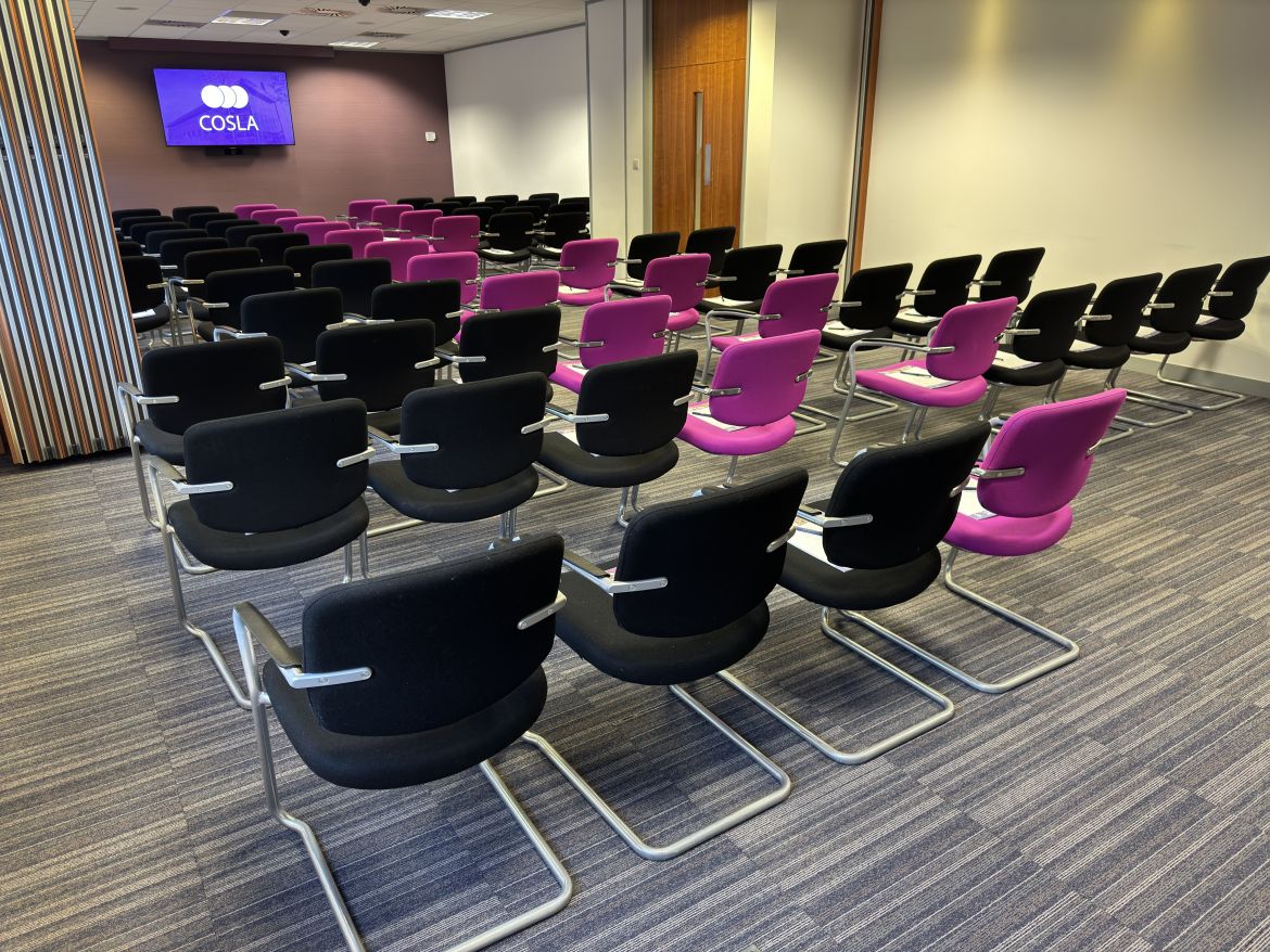 The Scott Suite in the COSLA Conference Centre in a theatre style.