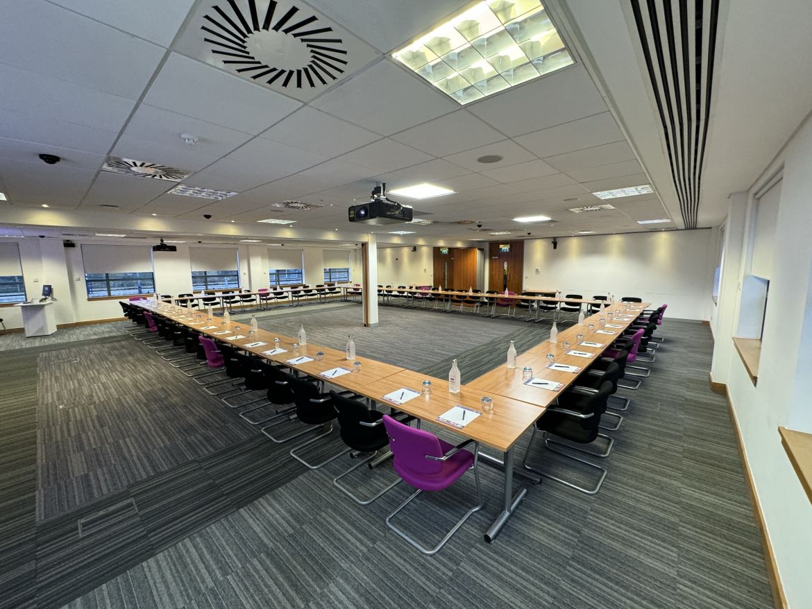 The Caledonian Suite in the COSLA Conference Centre in a boardroom style.